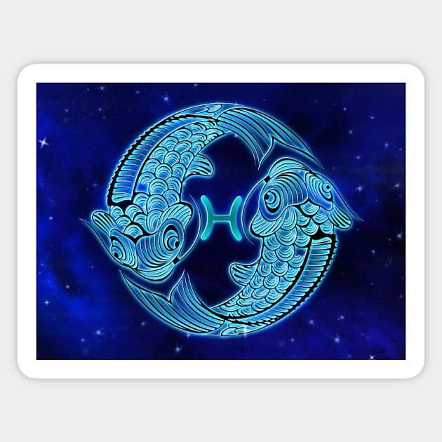 Pisces Zodiac Sign Sticker by GoshaDron